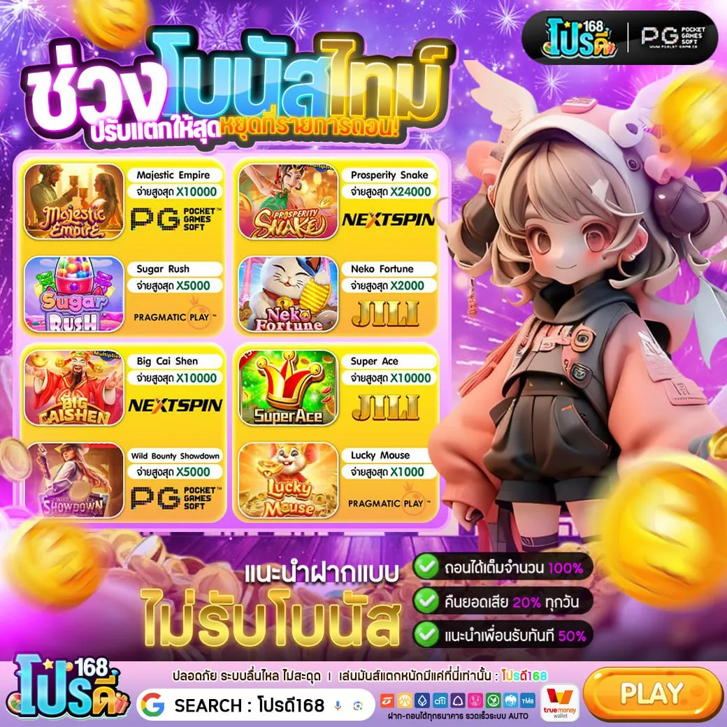 PG SLOT เมนูใช้งานง่าย เหมาะกับทุกอุปกรณ์